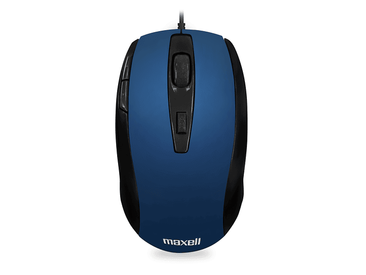 Mouse Óptico 5 Botones Con Cable USB MOWR-105 Maxell Azul 1