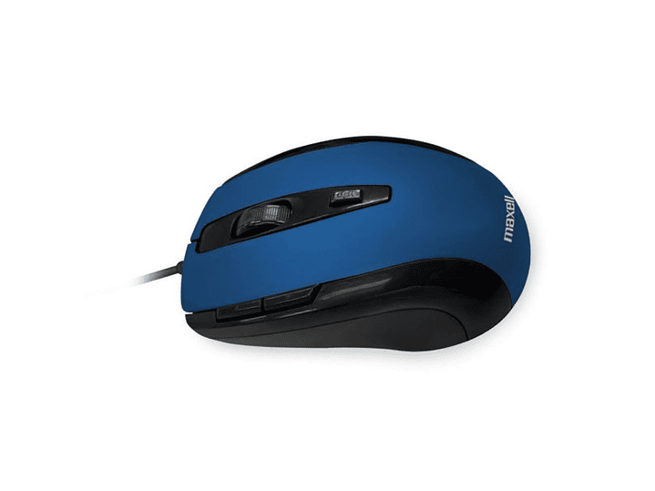 Mouse Óptico 5 Botones Con Cable USB MOWR-105 Maxell Azul 2