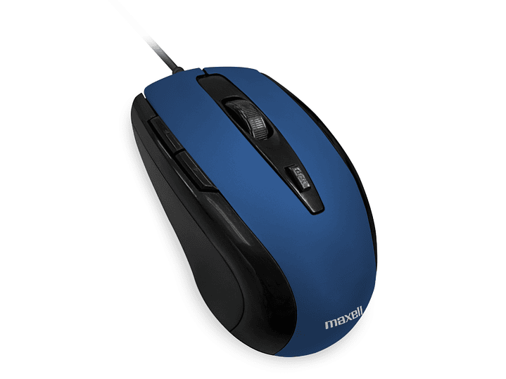 Mouse Óptico 5 Botones Con Cable USB MOWR-105 Maxell Azul 4