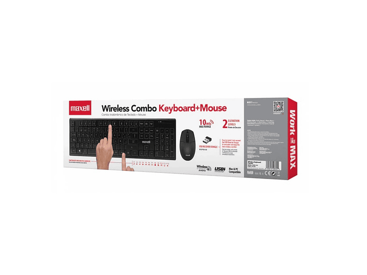 Kit Combo Teclado + Mouse Inalámbrico WKBC-200 Maxell 4