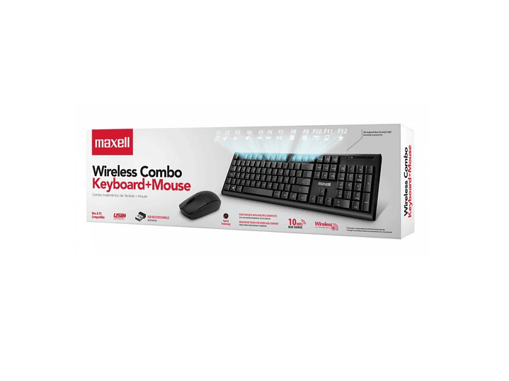 Kit Combo Teclado + Mouse Inalámbrico WKBC-200 Maxell 5