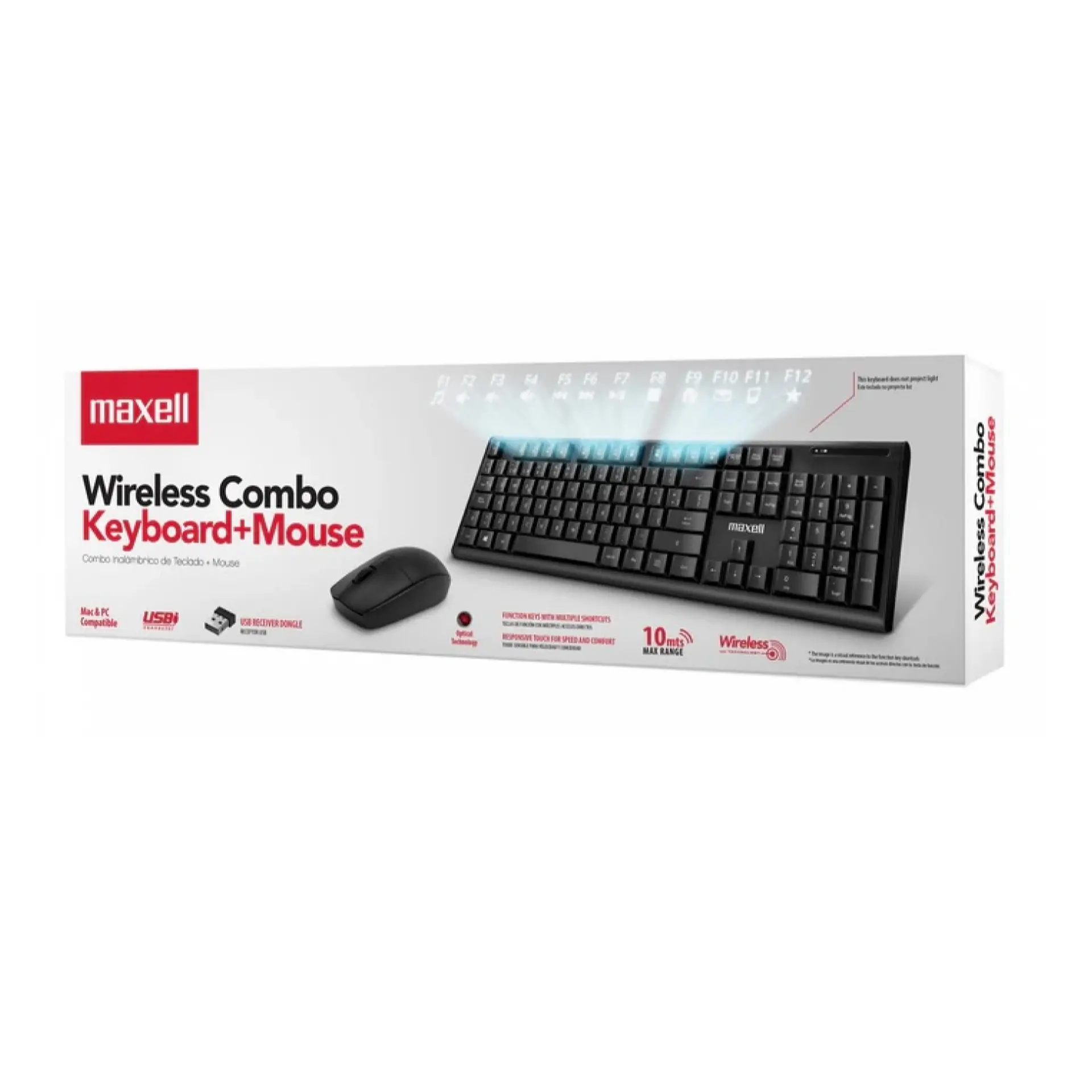 Kit Combo Teclado + Mouse Inalámbrico WKBC-200 Maxell 5