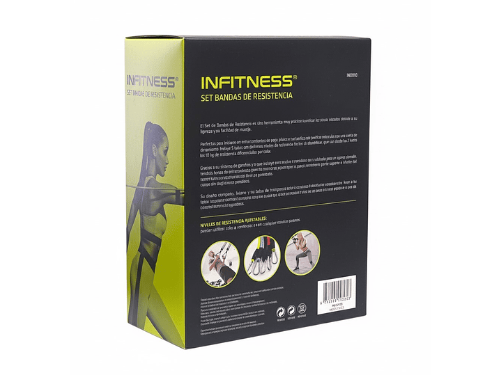 Pack 5 Bandas Elásticas Multicolor Infitness IN0010 150Lb 4