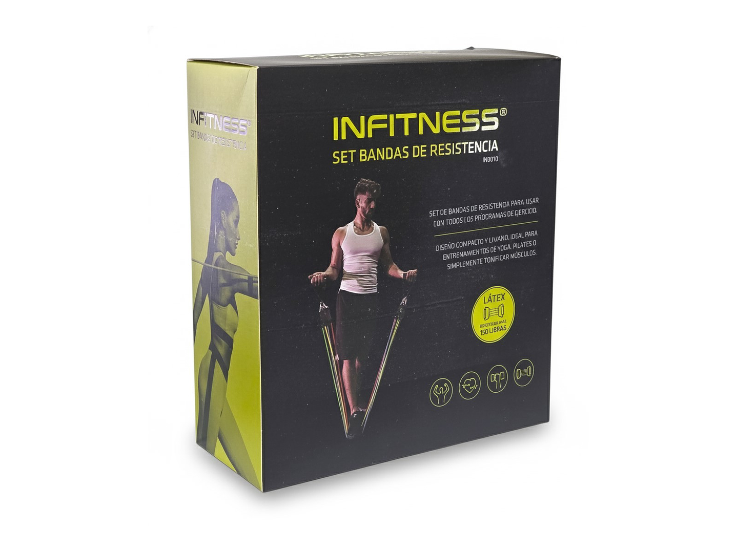 Pack 5 Bandas Elásticas Multicolor Infitness IN0010 150Lb 5