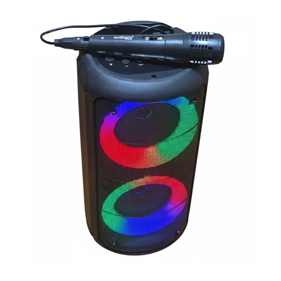 Parlante Portable Bt con Mic Luz Led 10w AP02086 Audiopro 2