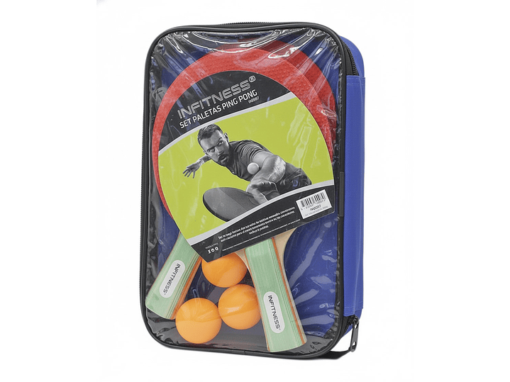 Set 2 Paletas De Ping Pong Infitness IN0007 Nivel Básico 5