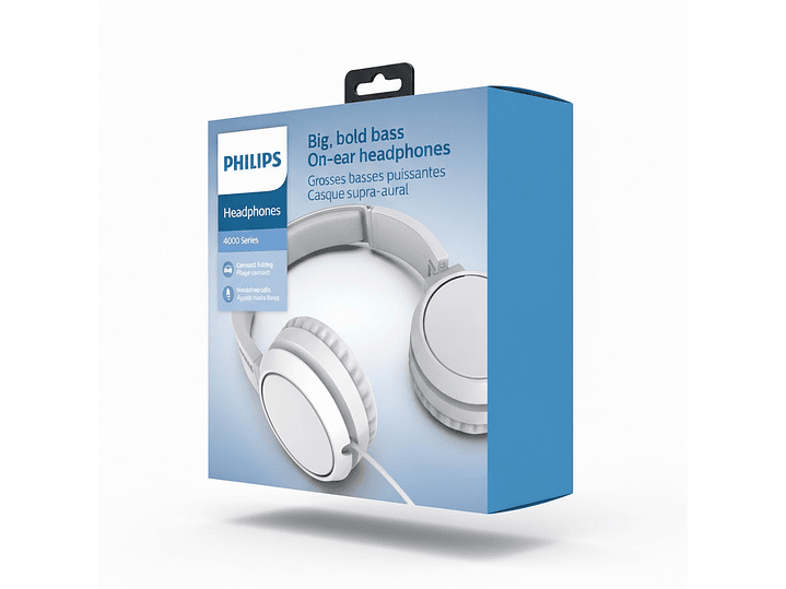 Audífonos Philips Con Micrófono Jack 3.5mm TAH4105WT 6