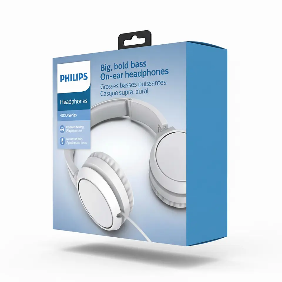 Audífonos Philips Con Micrófono Jack 3.5mm TAH4105WT 6