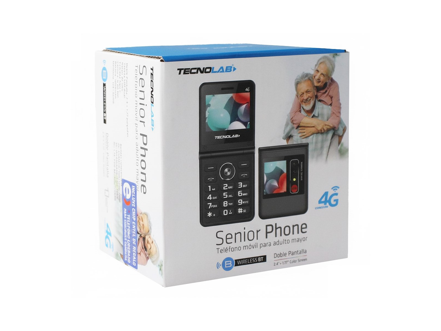 Teléfono Senior 4g Doble Pantalla Tecnolab TL709BK 5