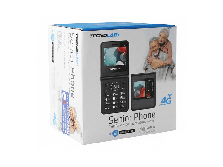 Teléfono Senior 4g Doble Pantalla Tecnolab TL709BK 5