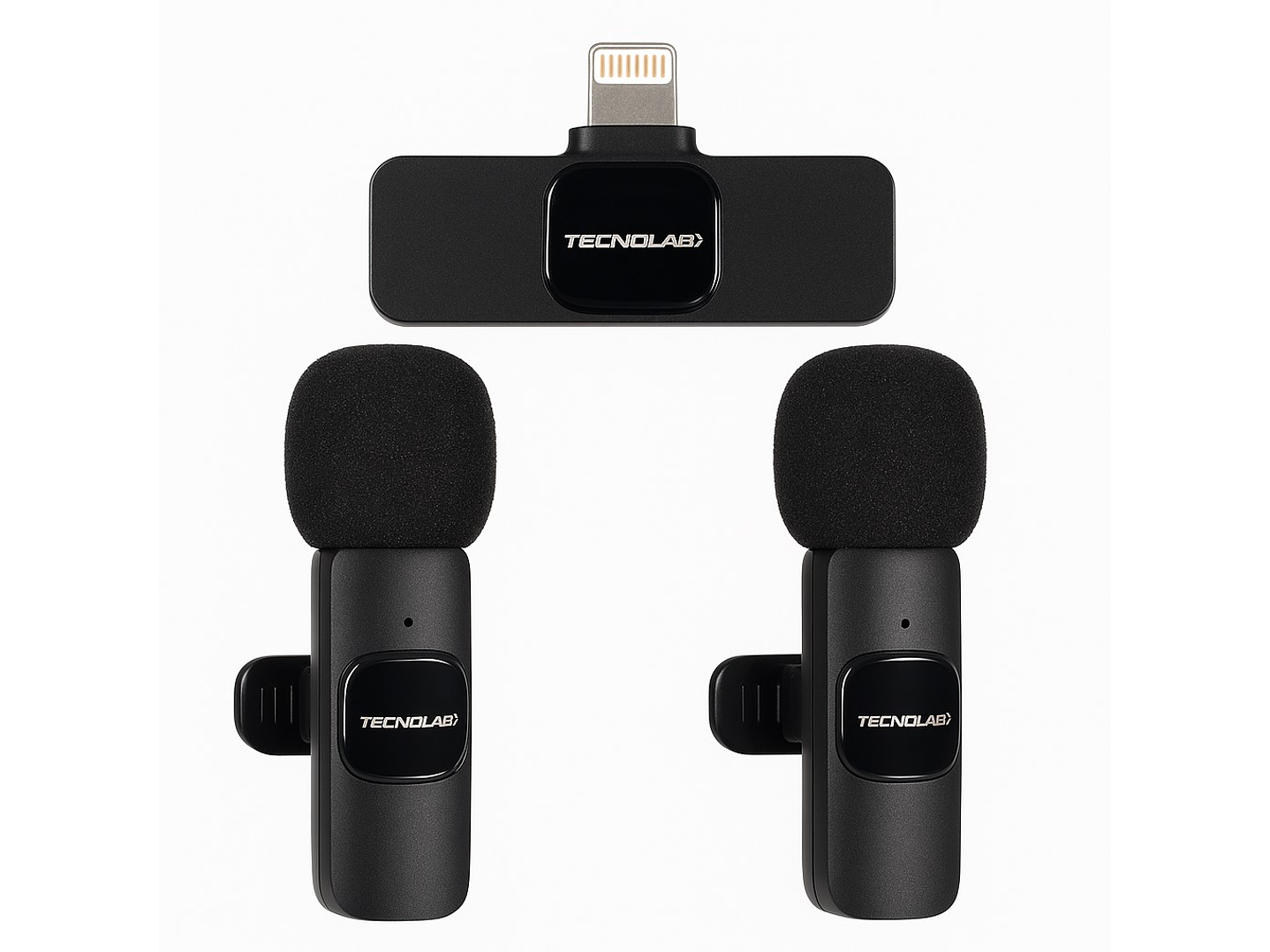 Kit 2 Micrófonos Lavalier inalámbricos LTNG Tecnolab Tl536 1