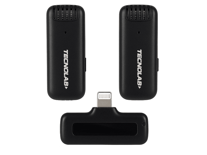 Kit 2 Micrófonos Lavalier Con Caja LTNG Tecnolab TL707 4