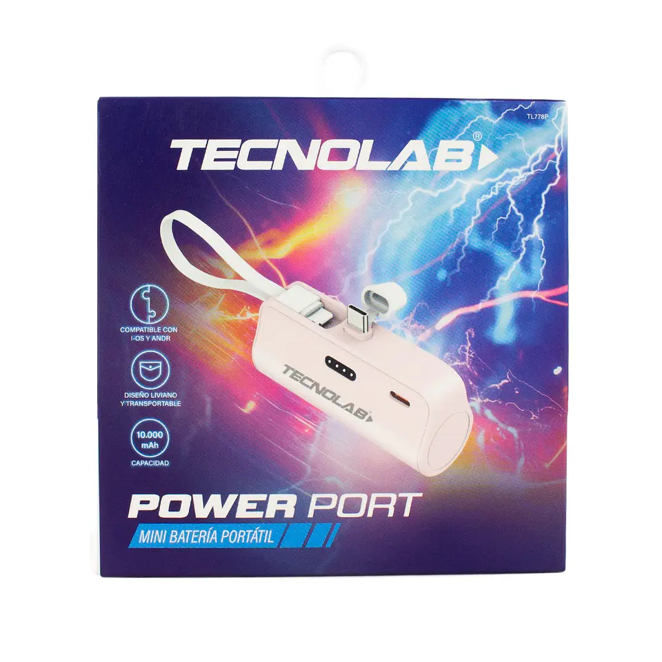 Powerbank 10000mAh 20W Tipo C y LNTG TL778P Rosa 6