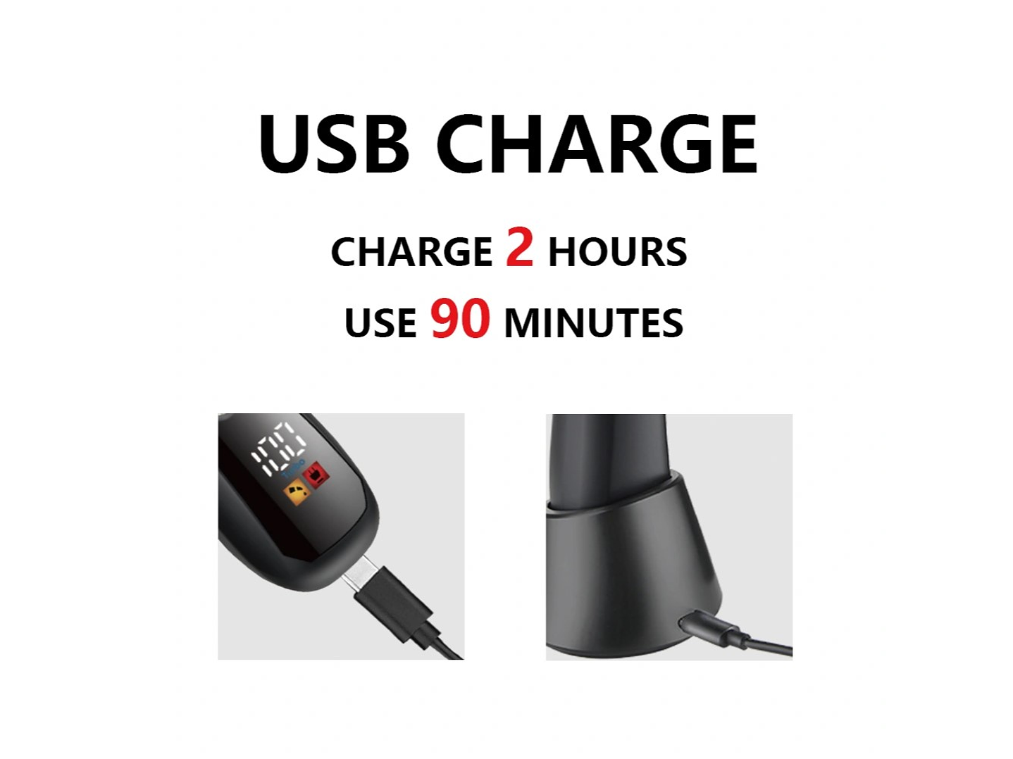 Afeitadora Rasuradora Cuerpo Y Barba Recargable HTC AT-018 5