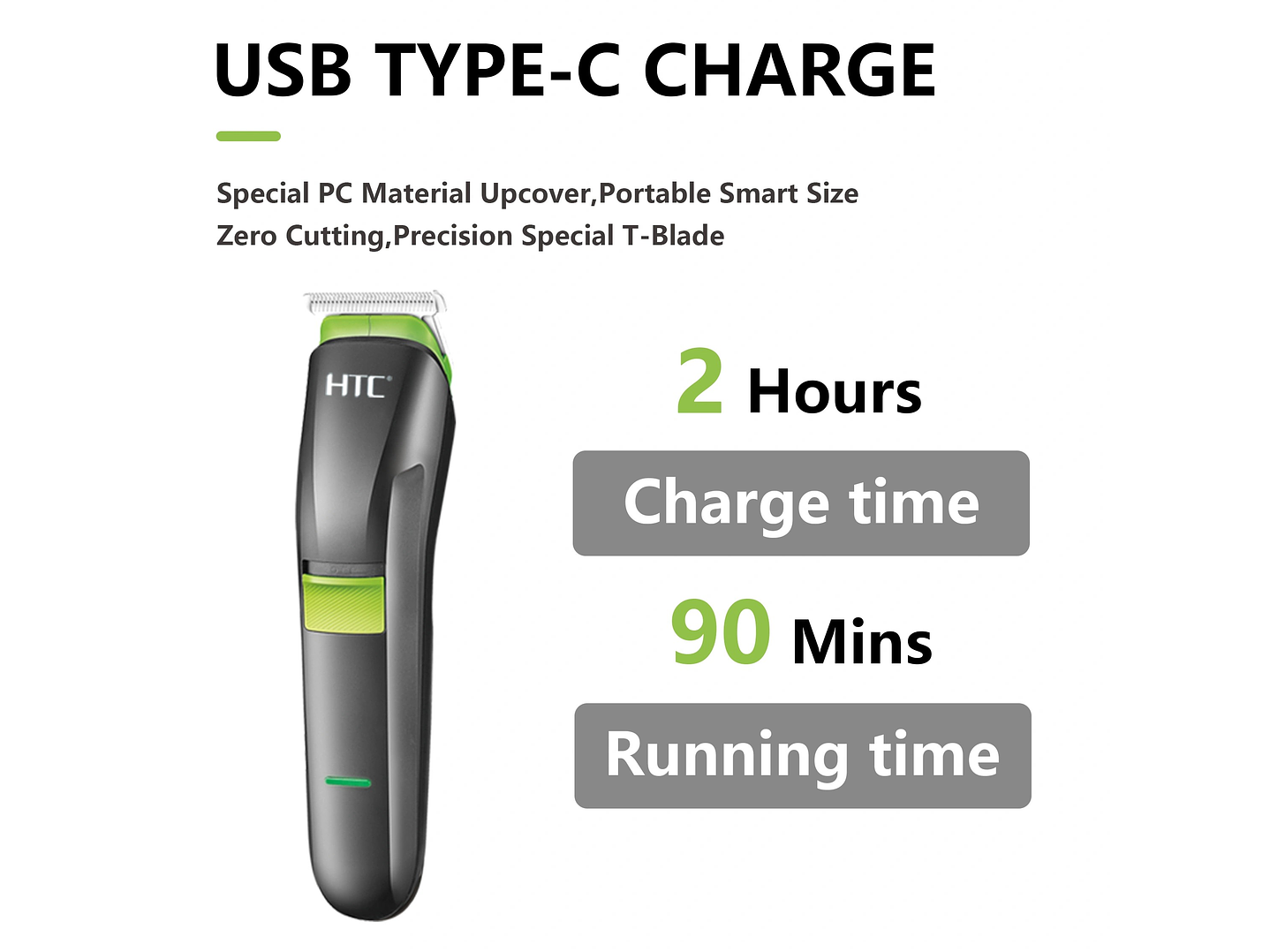 Cortadora De Pelo Set Cuidado Personal 4 en 1 HTC AT-1211 2