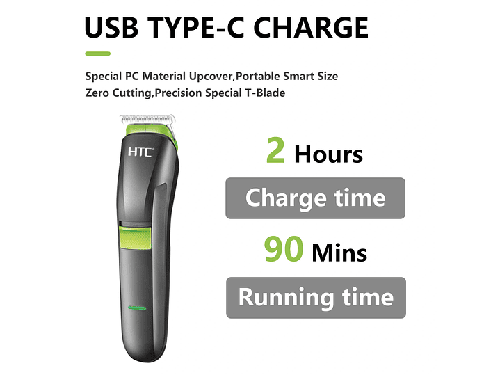 Cortadora De Pelo Set Cuidado Personal 4 en 1 HTC AT-1211 2