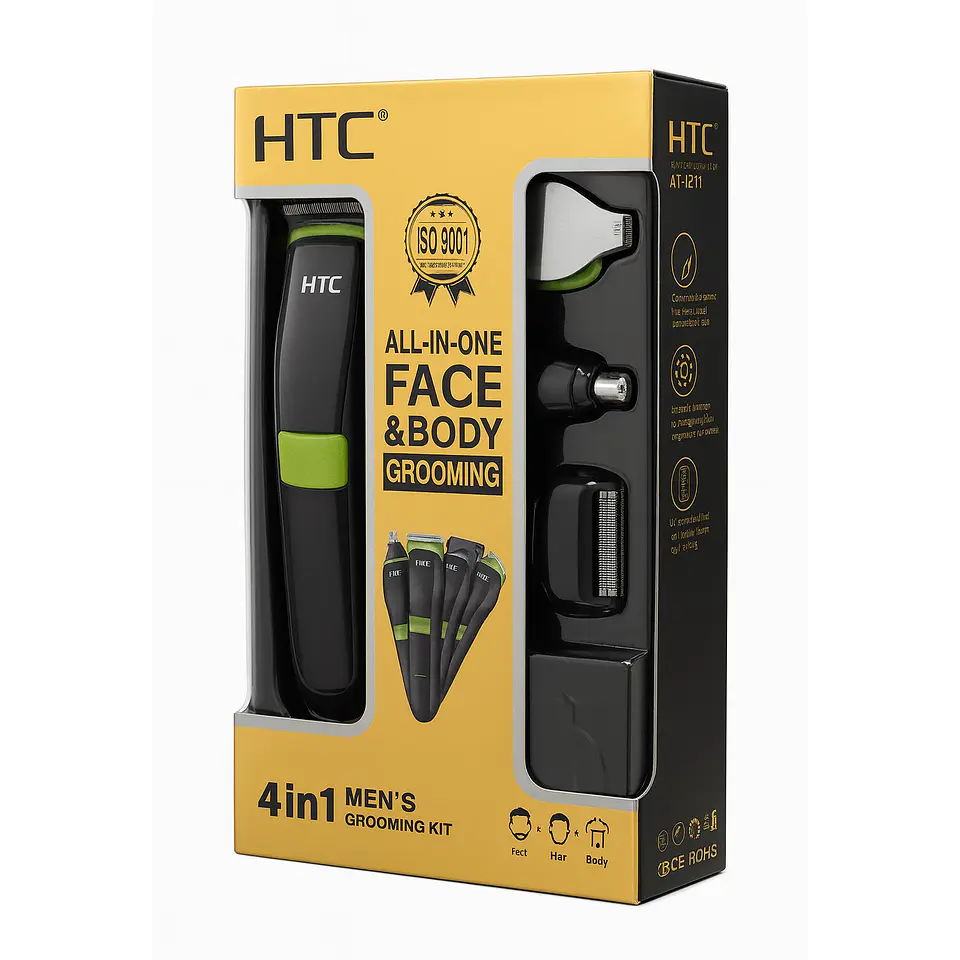 Cortadora De Pelo Set Cuidado Personal 4 en 1 HTC AT-1211 3