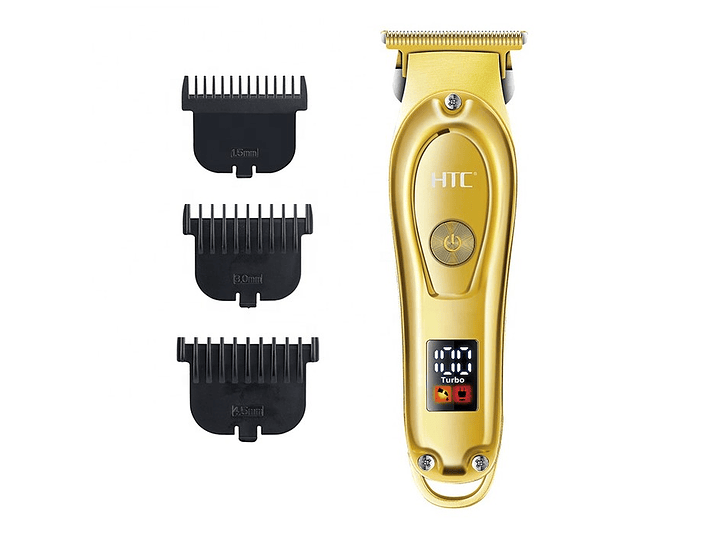 Cortadora De Pelo y Barba Inalámbrica HTC AT-176 Dorada 3