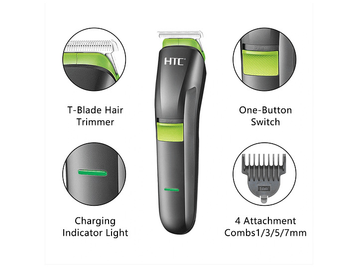 Cortadora De Pelo Set Cuidado Personal 4 en 1 HTC AT-1211 6