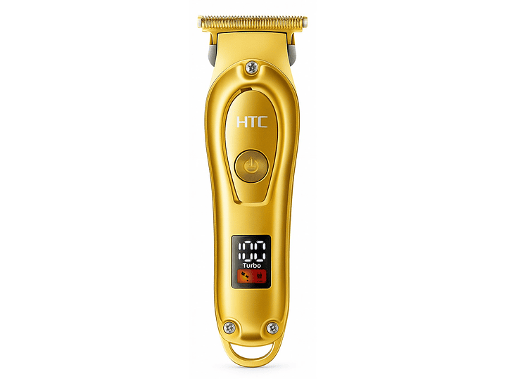 Cortadora De Pelo y Barba Inalámbrica HTC AT-176 Dorada 5