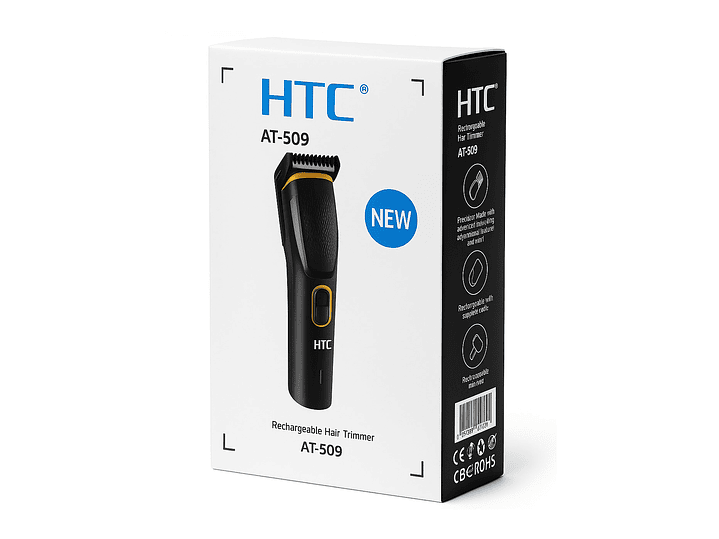 Cortadora De Pelo y Barba Inalámbrica HTC AT-509 6