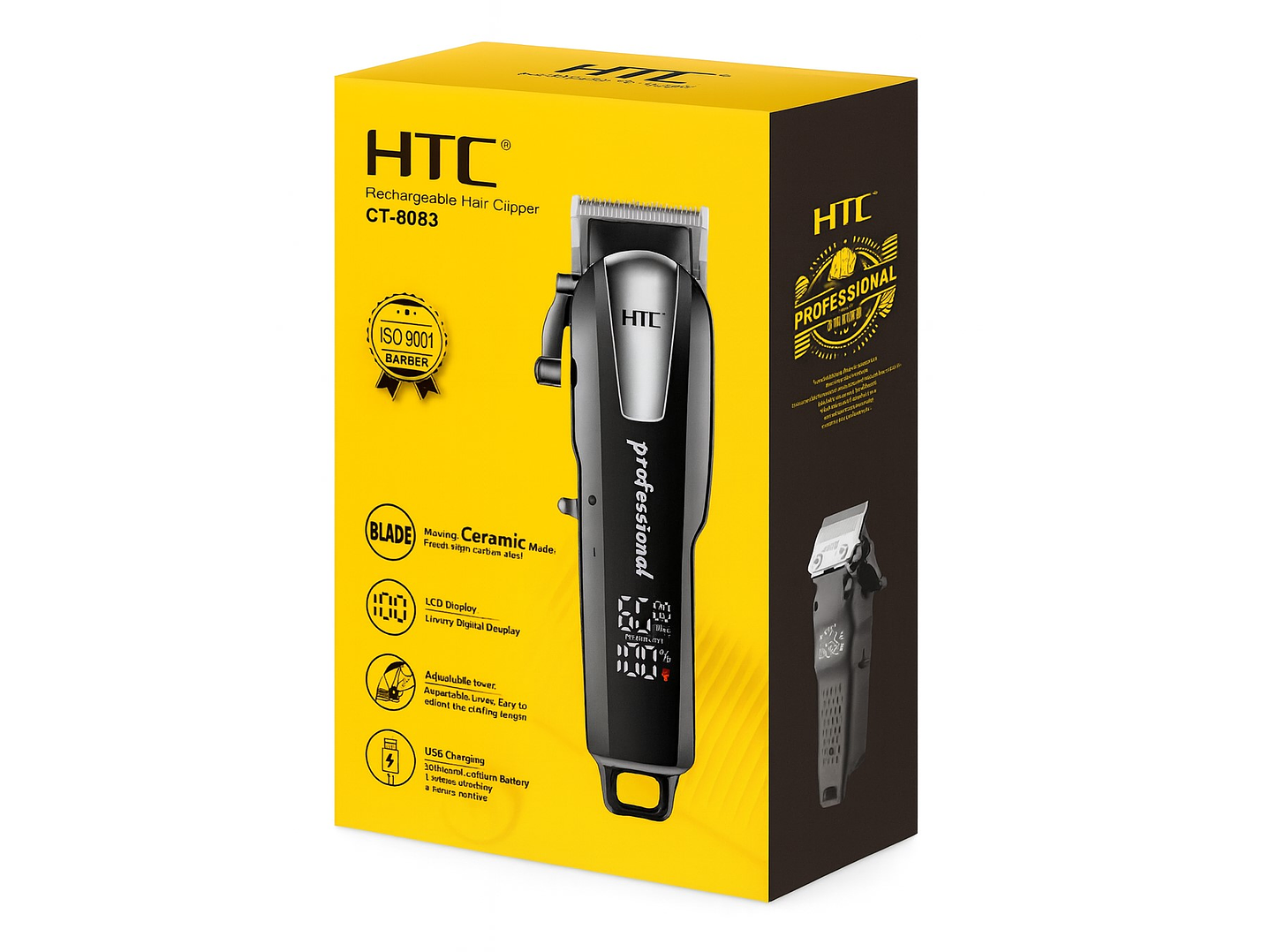 Cortadora De Pelo y Barba Inalámbrica HTC CT-8083 5