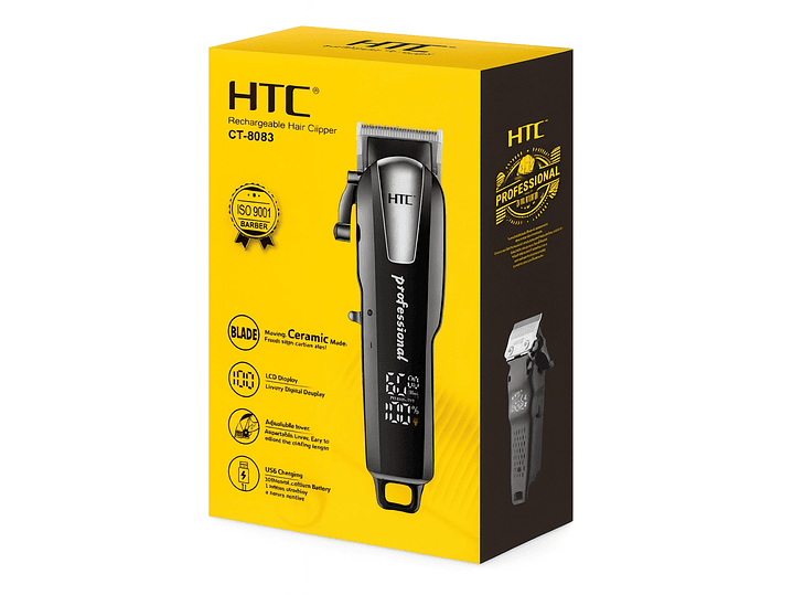 Cortadora De Pelo y Barba Inalámbrica HTC CT-8083 5