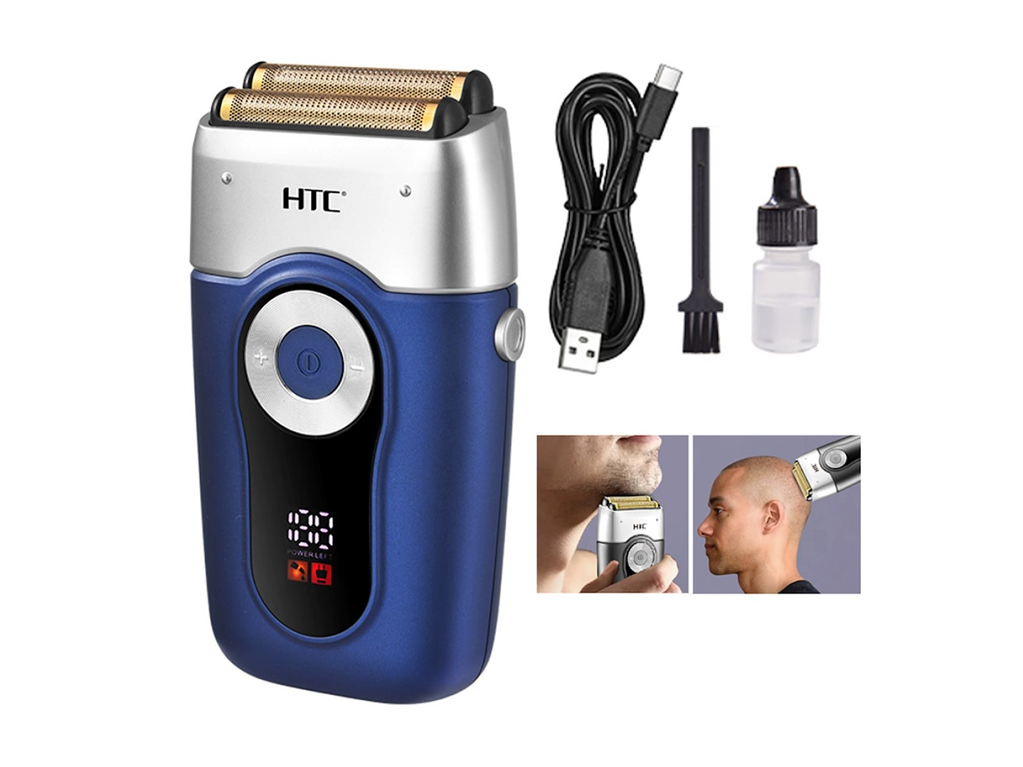 Afeitadora Inalámbrica Doble Lamina HTC GT-667 3