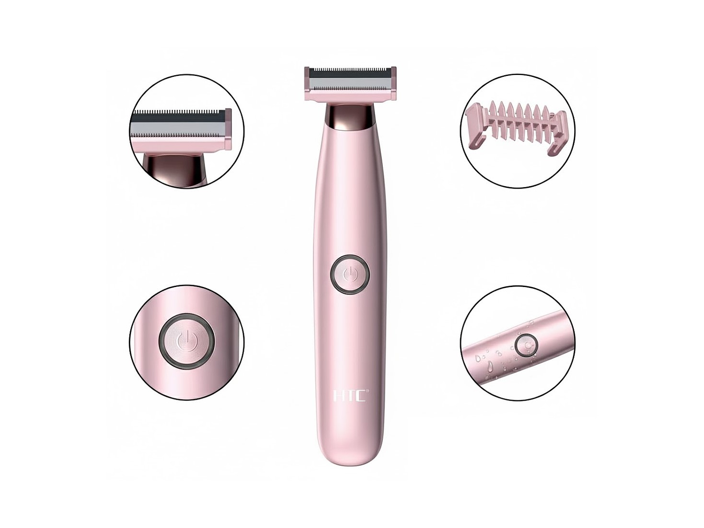 Depiladora Rebajadora Femenina Inalámbrica HTC HL-287 3