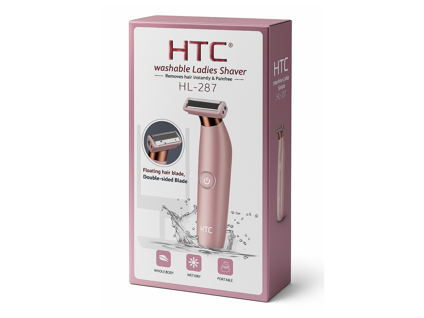 Depiladora Rebajadora Femenina Inalámbrica HTC HL-287 4