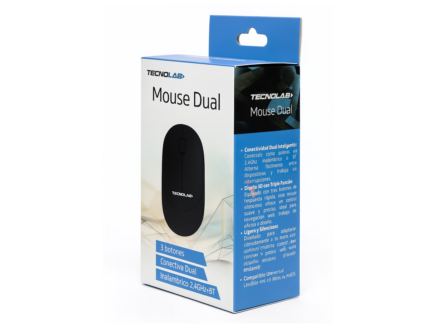 Mouse Inalámbrico Dual BT Tecnolab TL582BK 4