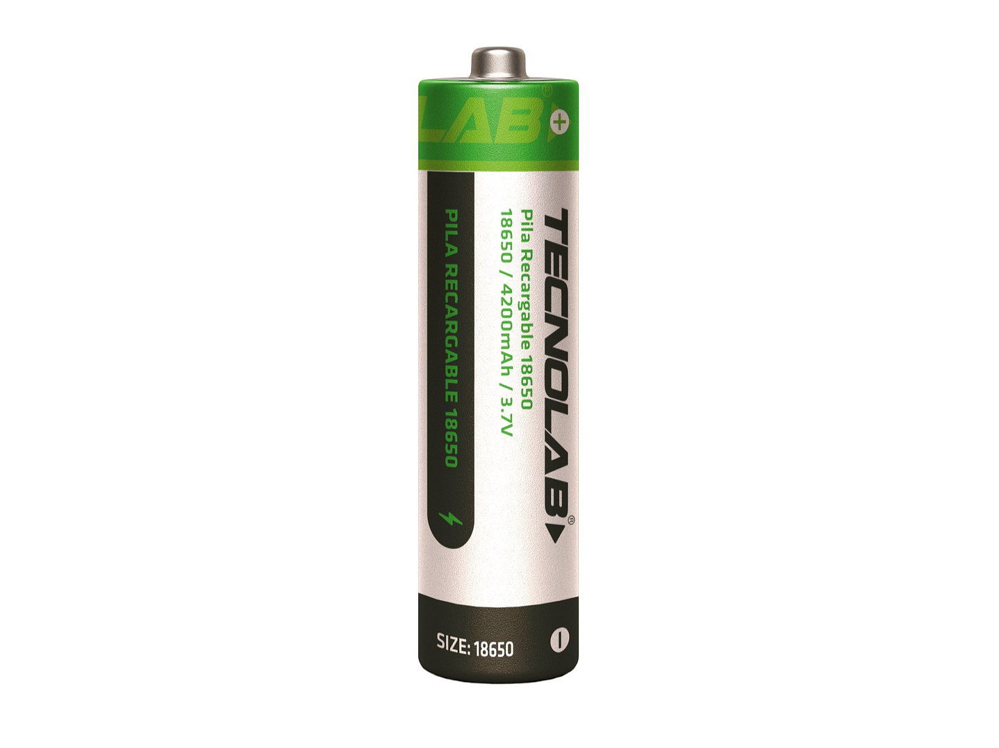 Batería Recargable 18650 3.7v Litio-ion Tecnolab 4200mha 2