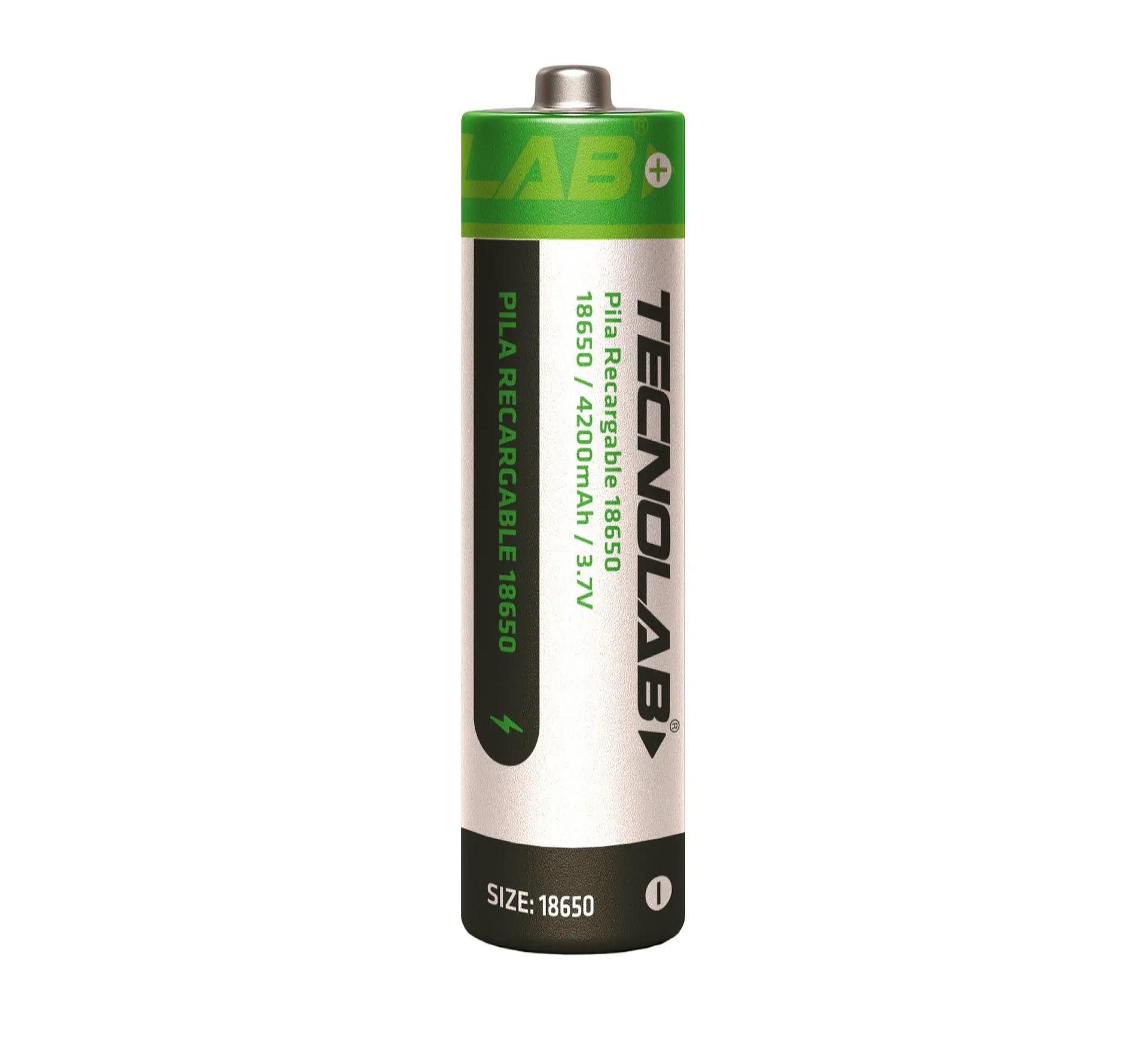 Batería Recargable 18650 3.7v Litio-ion Tecnolab 4200mha 2