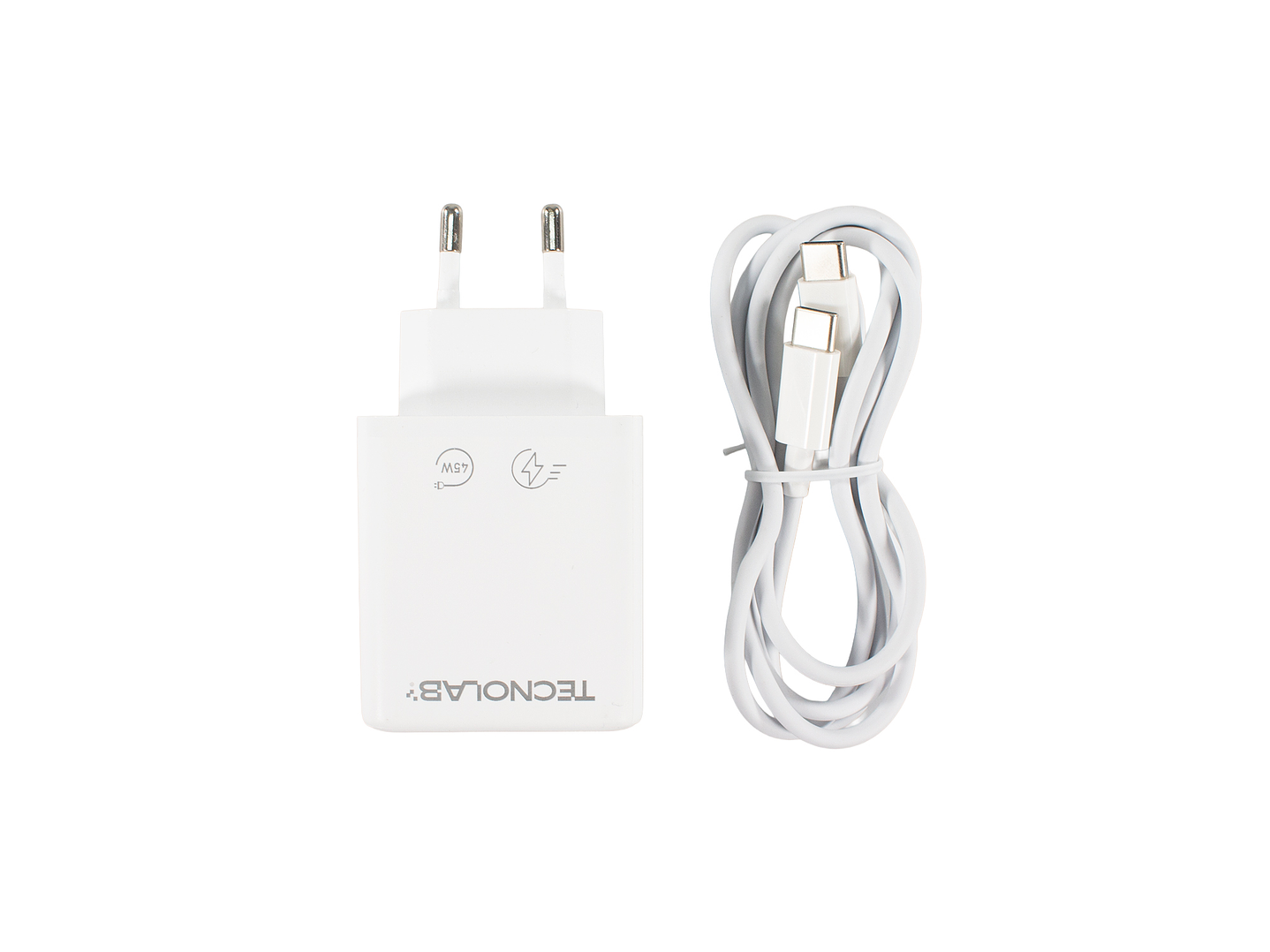 Cargador Ultra Rápido 45W QC 3.0 USB-C a C TL714 Tecnolab 1
