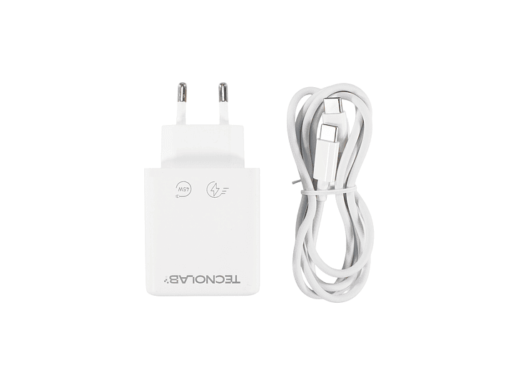 Cargador Ultra Rápido 45W QC 3.0 USB-C a C TL714 Tecnolab 1