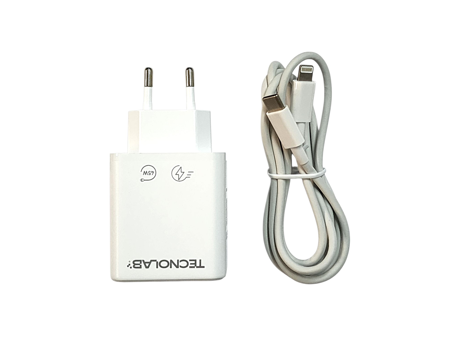 Cargador Ultra Rápido 45W USB-C a Ltng TL811 Tecnolab 1