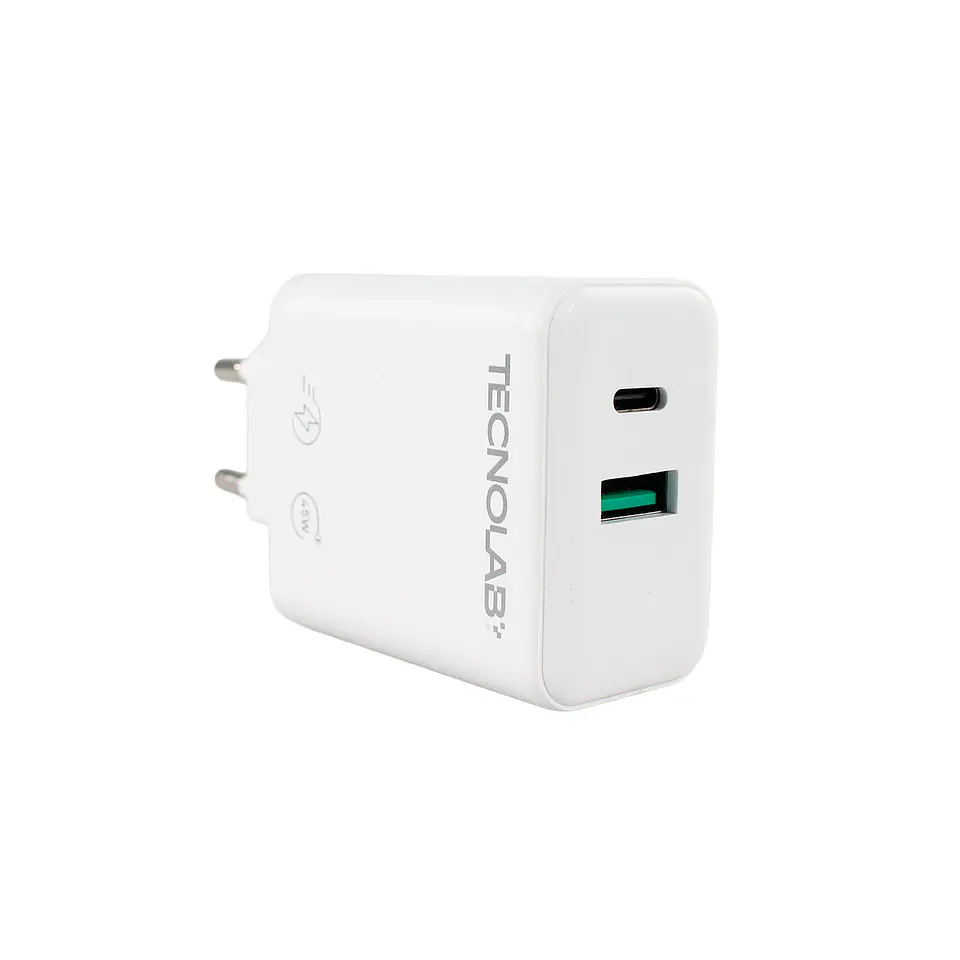 Cargador Ultra Rápido 45W QC 3.0 TL810 Doble Puerto Tecnolab 5