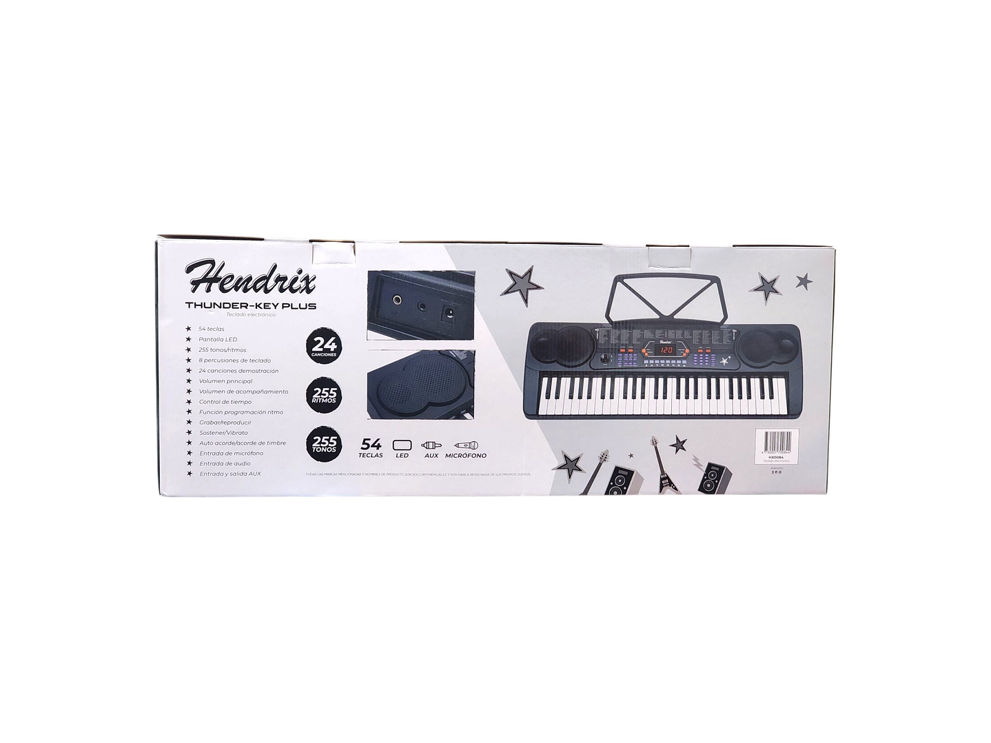Teclado Elect Musical 54 teclas HX0084 + Micrófono Hendrix 2