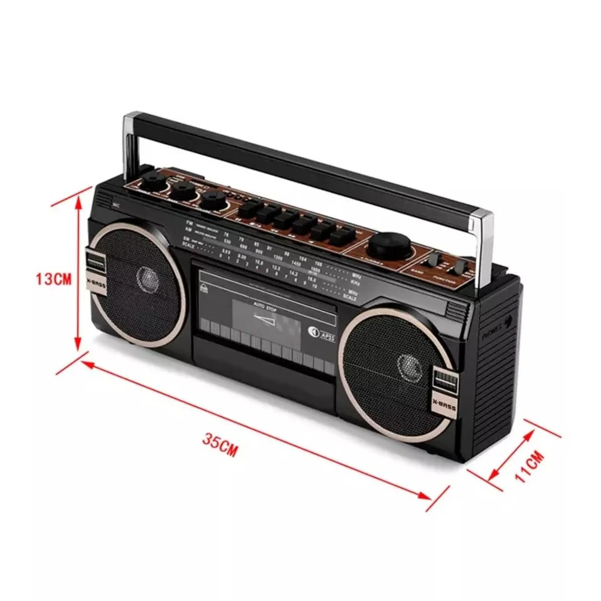 Radio Cassette 80s USB inalámbrico BT AP02054 Audio Pro 7