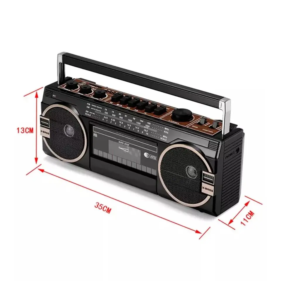 Radio Cassette 80s USB inalámbrico BT AP02054 Audio Pro 7