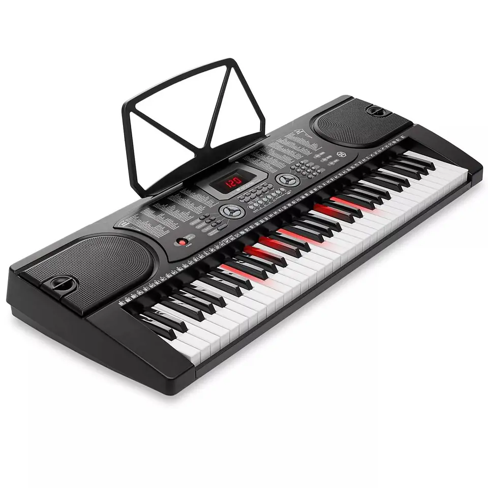 Teclado Elect Musical 61 teclas HX0076 + Micrófono Hendrix 3