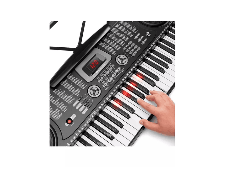 Teclado Elect Musical 61 teclas HX0076 + Micrófono Hendrix 5
