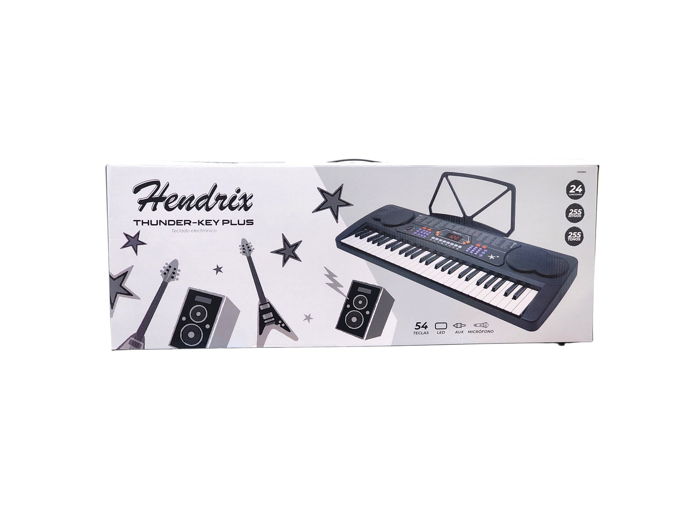 Teclado Elect Musical 54 teclas HX0084 + Micrófono Hendrix 6
