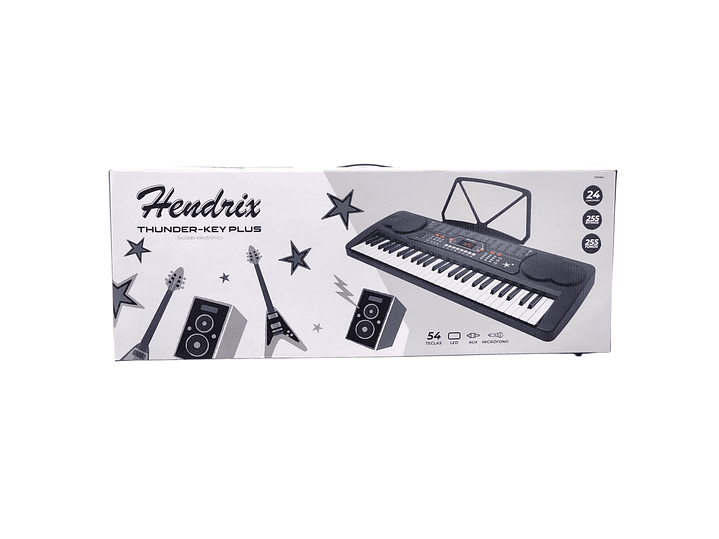 Teclado Elect Musical 54 teclas HX0084 + Micrófono Hendrix 6
