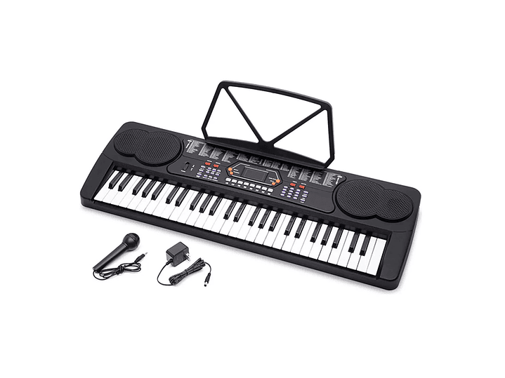 Teclado Elect Musical 54 teclas HX0084 + Micrófono Hendrix 8