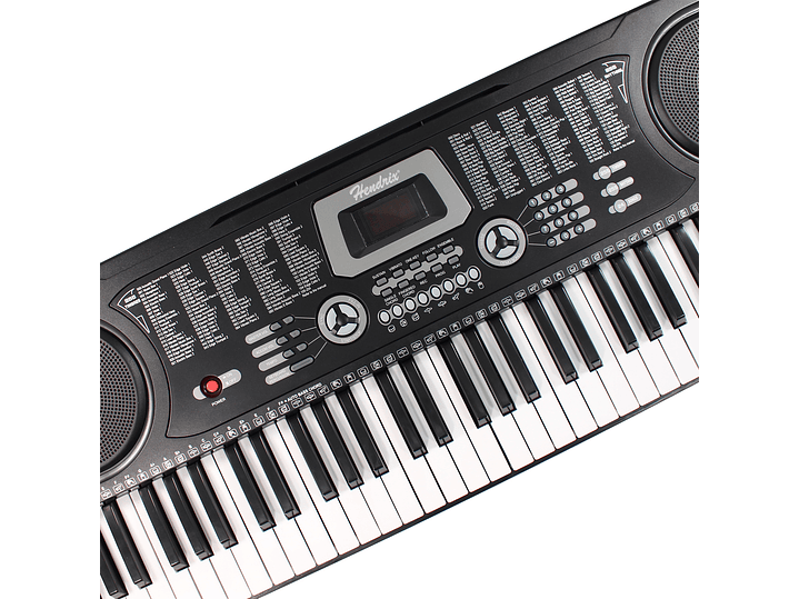 Teclado Elect Musical 61 teclas HX0076 + Micrófono Hendrix 8
