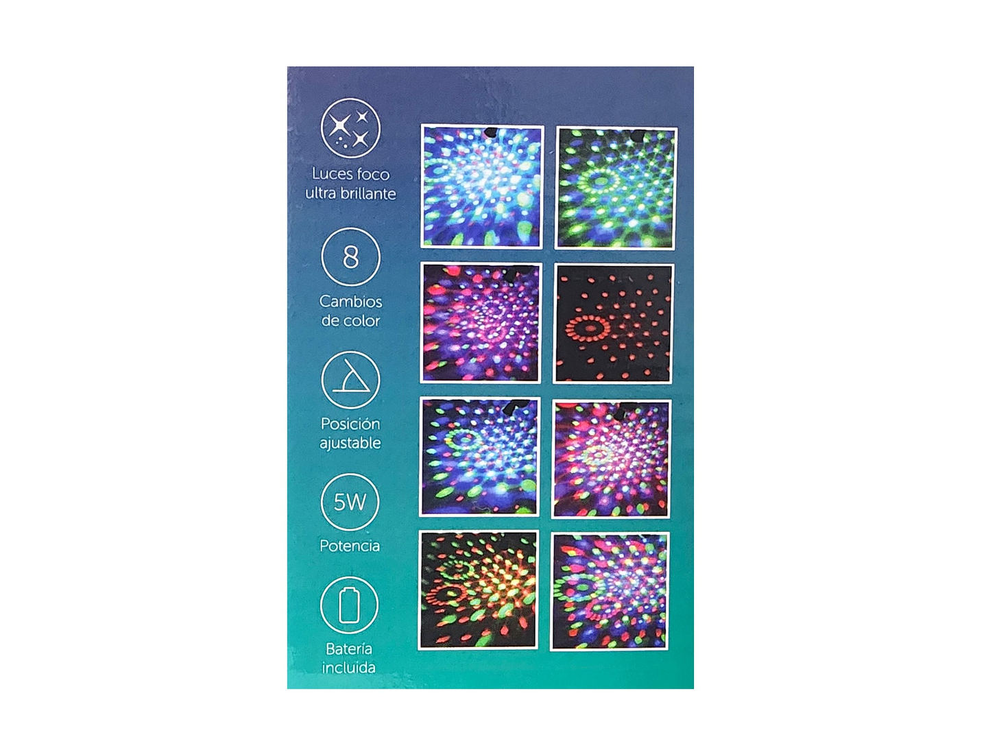 Luz Led Portátil RGB Ventosa 8 Cambios de Luz TL774 Tecnolab 6