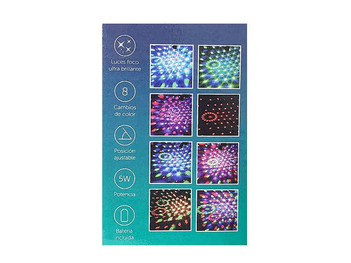 Luz Led Portátil RGB Ventosa 8 Cambios de Luz TL774 Tecnolab 6