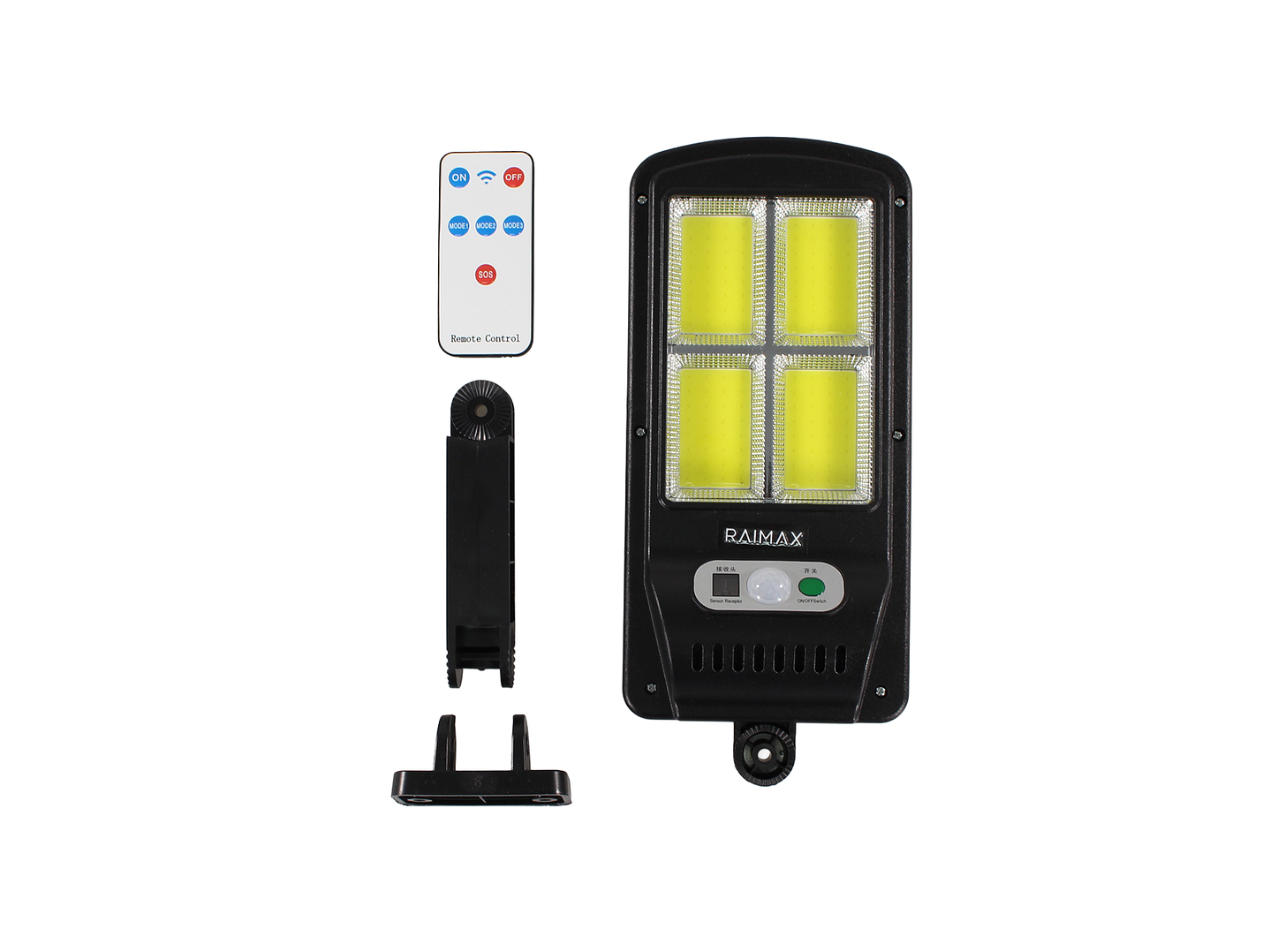 Foco Solar 50W con Sensor 4 Paneles LED IP65 RM0011 Raimax 1