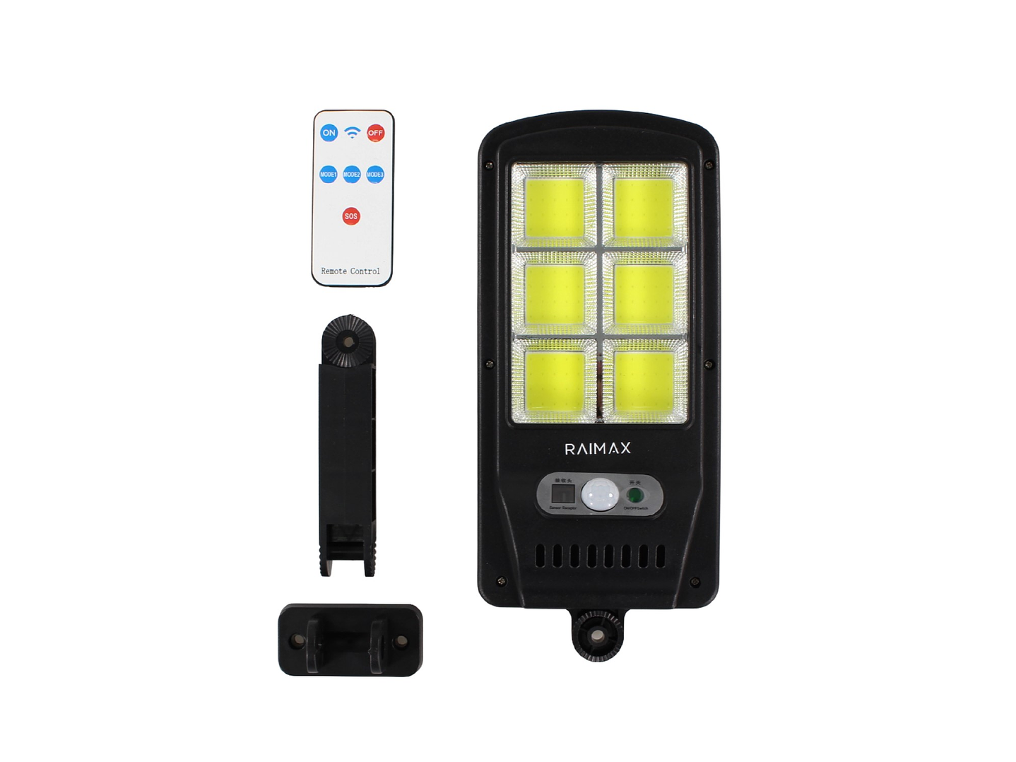 Foco Solar 50W con Sensor 6 Paneles LED IP65 RM0012 Raimax 1